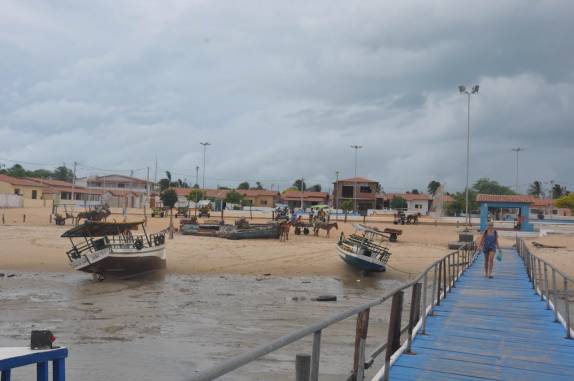 A caminho do barco para deixar Galinhos - RN